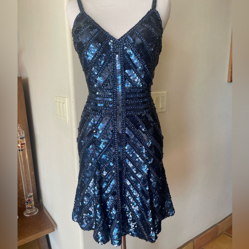 Sherri Hill Size 2 Navy